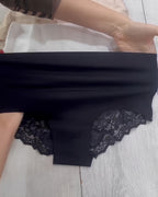 3-pack Comfortable Seamless High-stretch Lace-trimmed Women's Panties