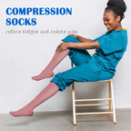 6 Pairs Of High-Elastic Breathable Calf Compression Socks For Sports and Fitness