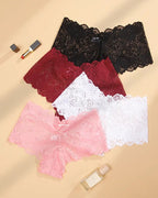 European And American Style Sexy Lace Women's Low-Lise Seamless Cut-Out Briefs