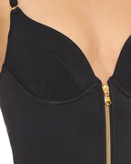 Women's Metal Zipper Tummy Shaper Bodysuit
