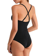Women's Metal Zipper Tummy Shaper Bodysuit