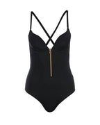 Women's Metal Zipper Tummy Shaper Bodysuit