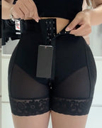 Women's Tummy Control Butt Lifting Hook and Eye Body Shaping Shorts