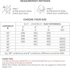 Women Lace Wide Back Underwired Longline Corset Push Up Bras