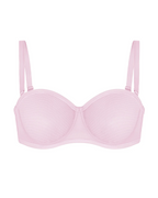 Women's Sheer Mesh Unlined Underwire Adjustable Removable Straps Half Cup Bra