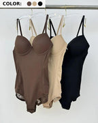 Women's Tummy-Control Sleeveless Tube Top Hip Lace One-Piece Body Shaper