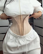 Women's Double Compression Straps Zippered Belly Control Invisible Waist Belt