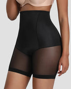 Women's High Waist Tummy Lifting Butt Soft Seamless Mesh Splicing Body Shaping Panties