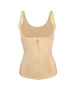 Women's Adjustable Patterned Straps Button Zipper Waist and Abdomen Shaper