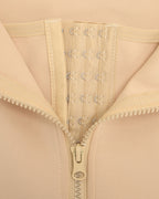 Women's Adjustable Patterned Straps Button Zipper Waist and Abdomen Shaper