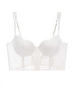 Sexy Sheer Mesh Push-Up Corset Top