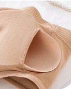 Women's Non-Slip Silicone Push-Up Detachable Shoulder Straps Without Steel Ring Bra