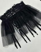 Sexy Lace See-Through Mesh Tulle Skirt Six-Piece Set
