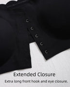Women's Seamless Strapless Front Buckle Comfort Push Up Bra