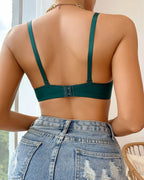 Sexy and Comfortable Bow Scalloped Push-Up Bra