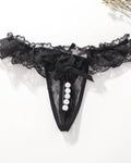 Lace Crotchless Massage Pearl Sexy Thong