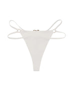 Seamless Double-Strap Heart Metal Ring Design Sexy Thong