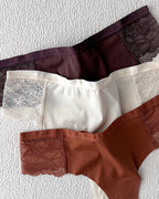 Sexy Lace Colorblock Seamless Thong