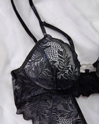 Sexy Lace Suspenders With Heart Ring Decoration One-Piece Pajamas