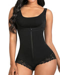 Women Shapewear Tummy Control Fajas Colombianas Body Shaper Zipper Open Bust Bodysuit