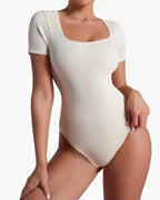Women's Tummy-Control Seamless Shaping Short-Sleeved Bodysuit
