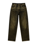 Shiny Casual Straight-leg Loose Jeans