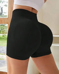 High Waist Tummy Control Side-Ribbed Butt-Lifting Seamless Shorts