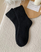 5-Pack Warm Thick Knit Soft Casual Mid-Tube Plush Socks