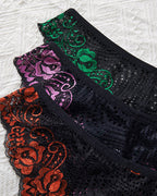 3-pack Low Rise Colorblock Stretch Lace Briefs