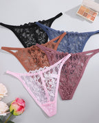 Low-Rise Breathable Lace Sexy Seamless String T-Back