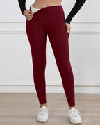 Winter High Waist Elastic Thickened Warm Wool Lined Casual Sports Leggings
