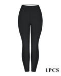 Winter High Waist Elastic Thickened Warm Wool Lined Casual Sports Leggings