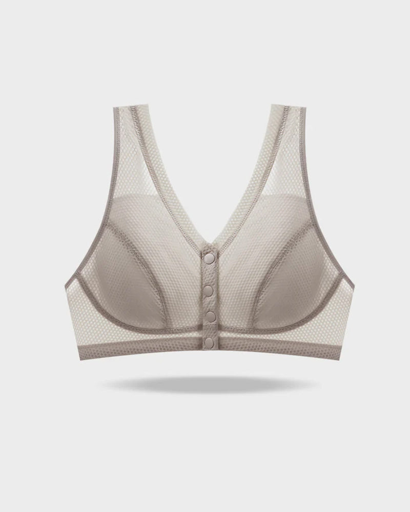 Women's Front-closure Wire-free Breathable Comfortable Bra