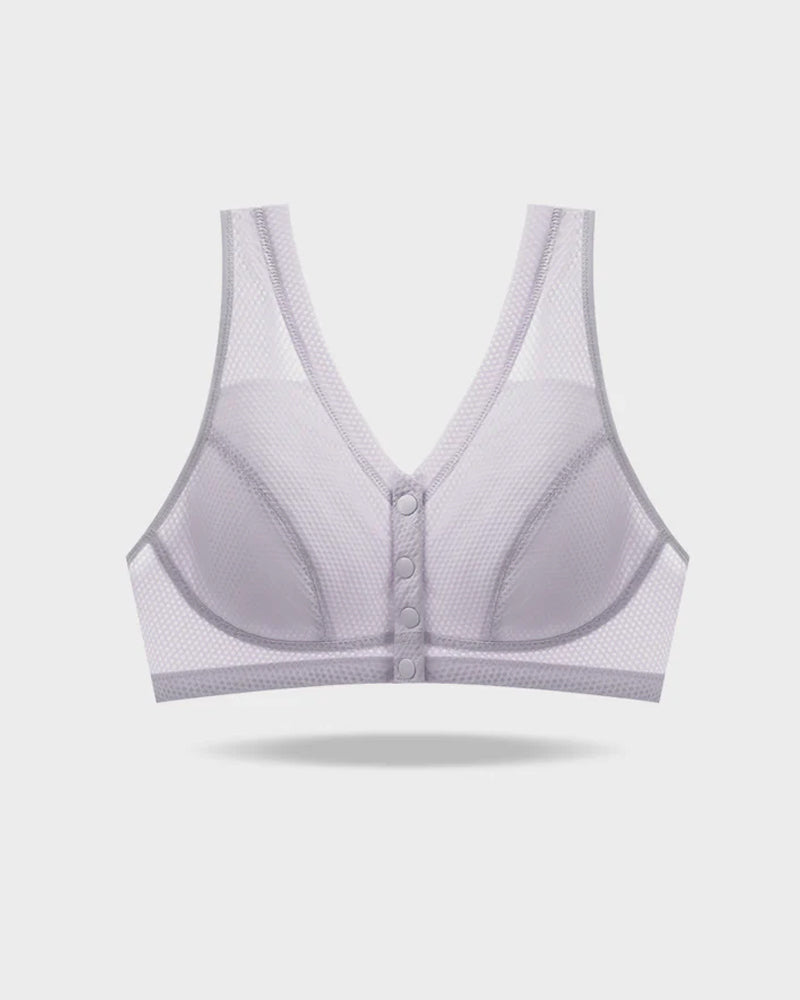 Women's Front-closure Wire-free Breathable Comfortable Bra