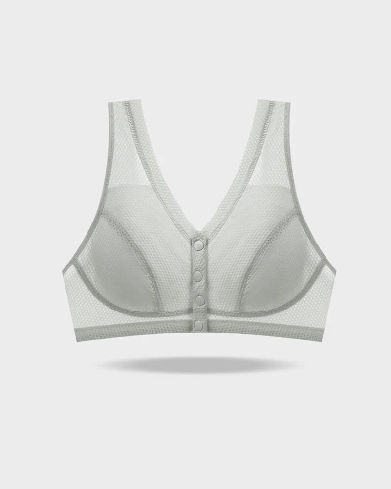 Women's Front-closure Wire-free Breathable Comfortable Bra