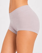 Multi-pack Plus Size High Waist Hip-hugging Cotton Ribbed Briefs