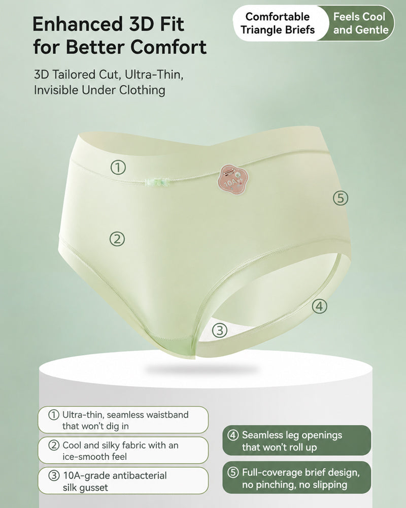 Multi-pack Seamless Breathable Ice Silk Panties