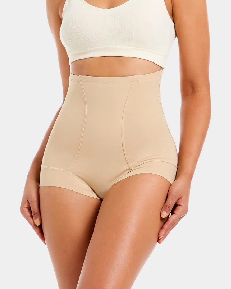 Women's High Waist Tummy Control Mesh Breathable Hip Lifting Body Shaping Panties