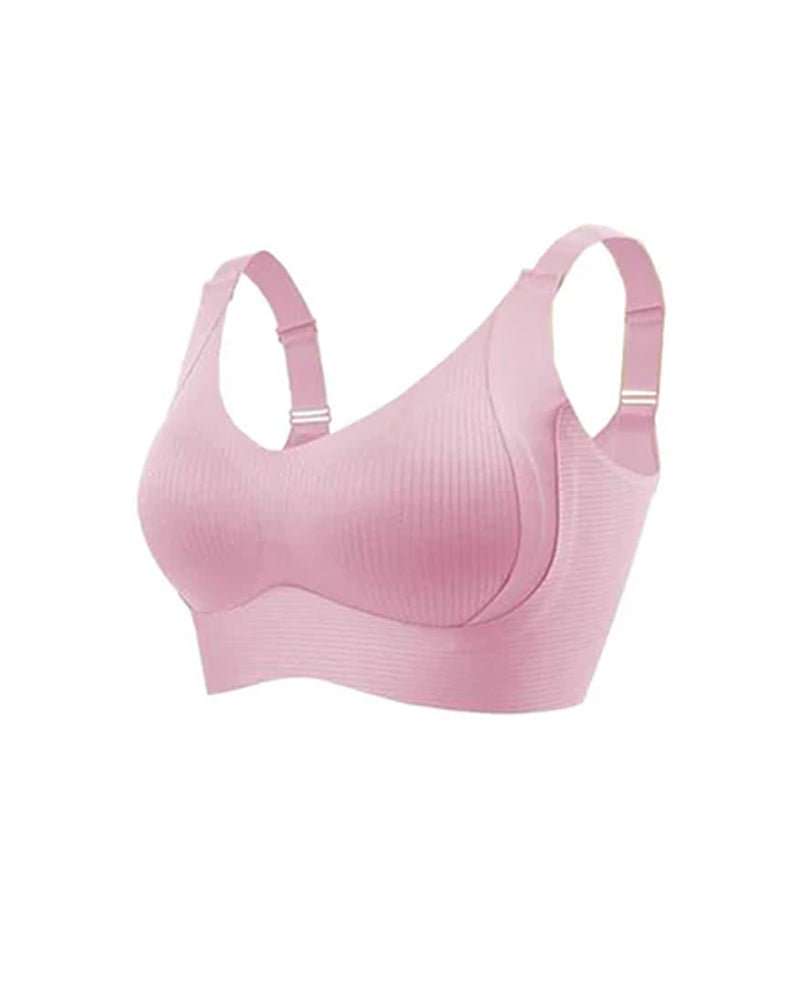 Women's Solid Color Four Rows Adjustable Wireless Bras
