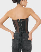 Sleek Mesh Supportive Push-Up Corset