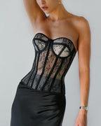 Sexy Lace Push-Up Corset