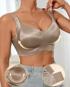 Women's Solid Color Adjustable Wire-Free Seamless Push-Up Breathable Bra