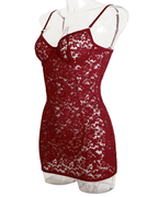Strappy Lace Slip Bodycon Dress