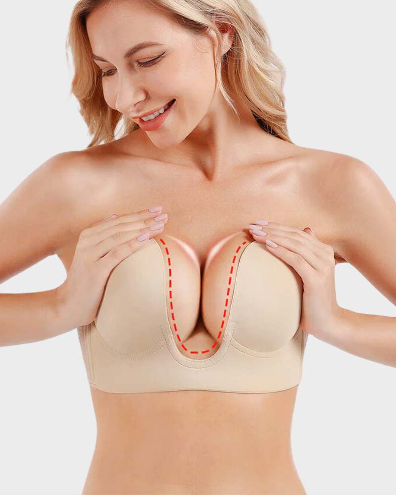 Floralshe® Push Up Plunge Bra