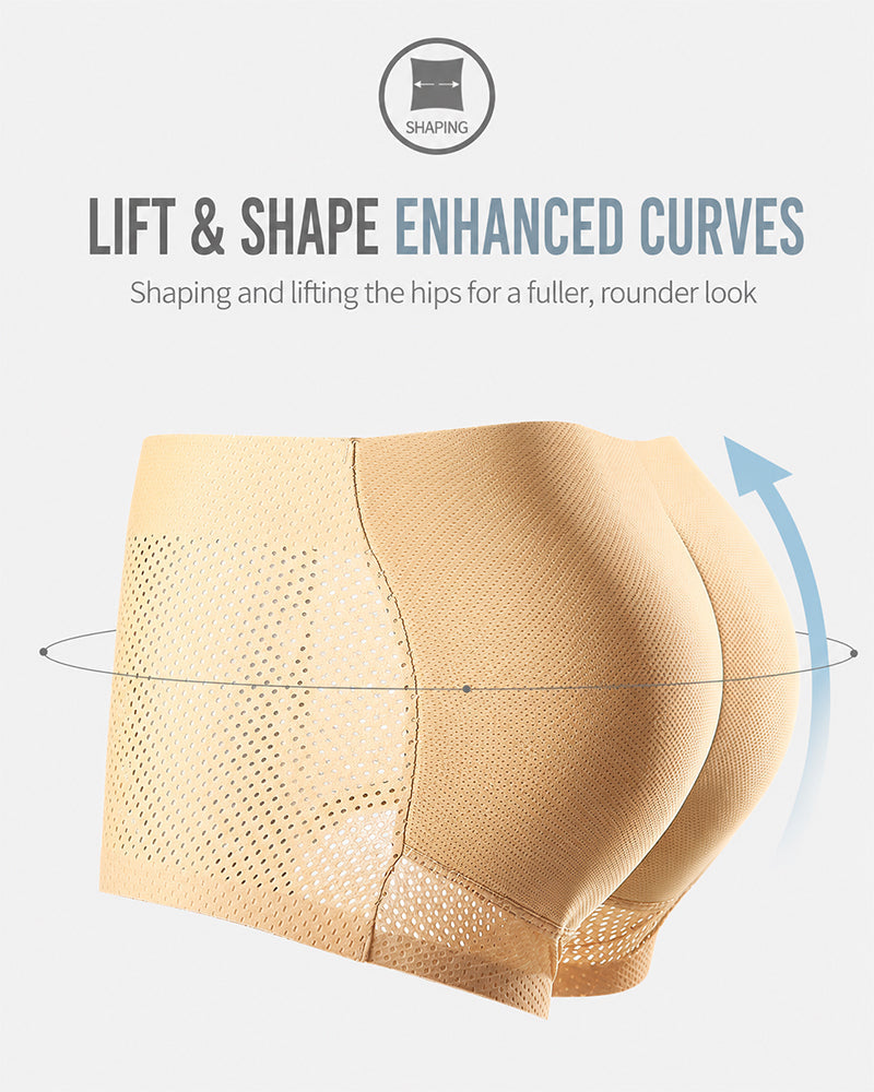2-Pack Men's Breathable Mesh with Removable Pads for Buttock Shaping Panties