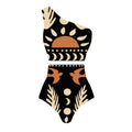 One Shoulder High Waist Bikini Swimsuit and Pants or Skirt
