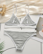French Style Sexy Backless Bra Set