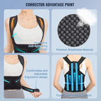 Adult Breathable Mesh Support Invisible Shoulder Open Back Posture Back Corrector