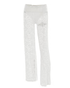 Women's Lace See-Through High Waist Patchwork Trousers