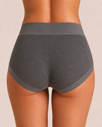 5-Pack High Waist Ribbed Pure Cotton High Elastic Briefs